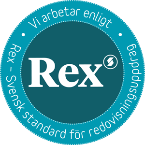 Vi arbetar enligt Rex logotyp